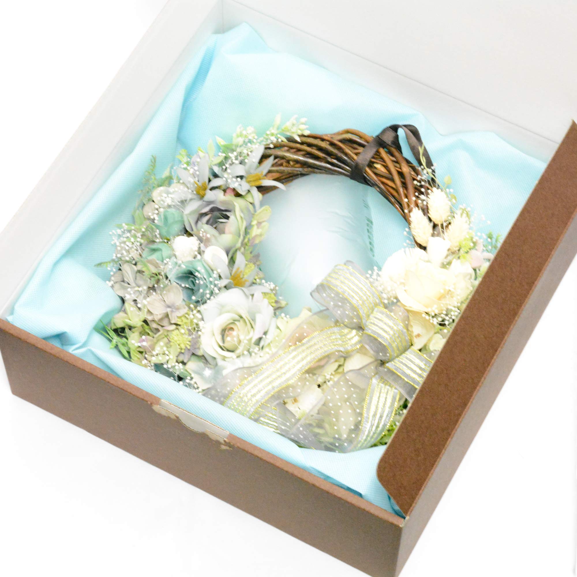 Amazon｜Lulu's ルルズ シャビーシックなハーフムーンリース アーティ